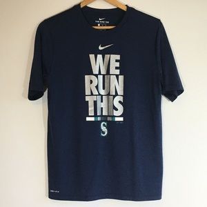 Nike Seattle Mariners We Run This T-Shirt Navy XL